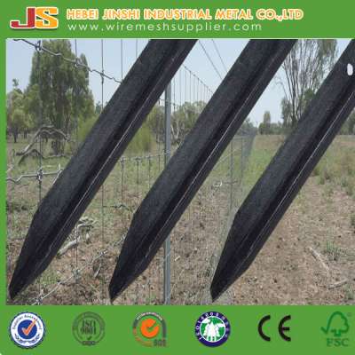 New Zealand Steel Field Fence Y Post Black Bitumen Star Pickets